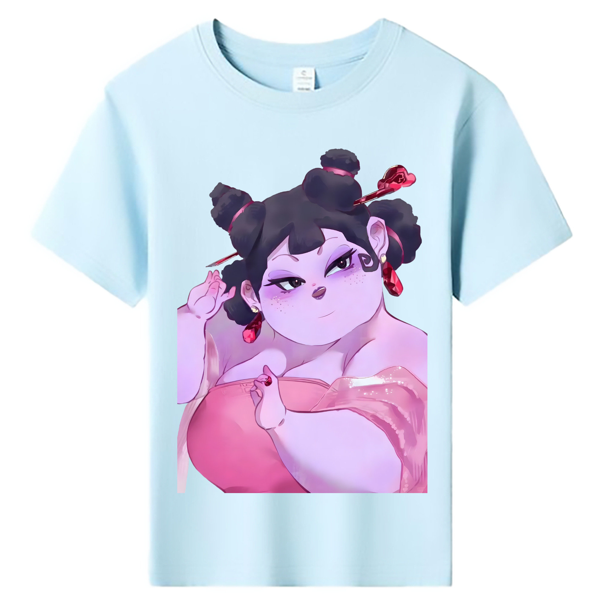 （画像用） Ne Zha 2 ナタ 魔童の大暴れ 綿100％キッズTシャツ（フロントプリント）